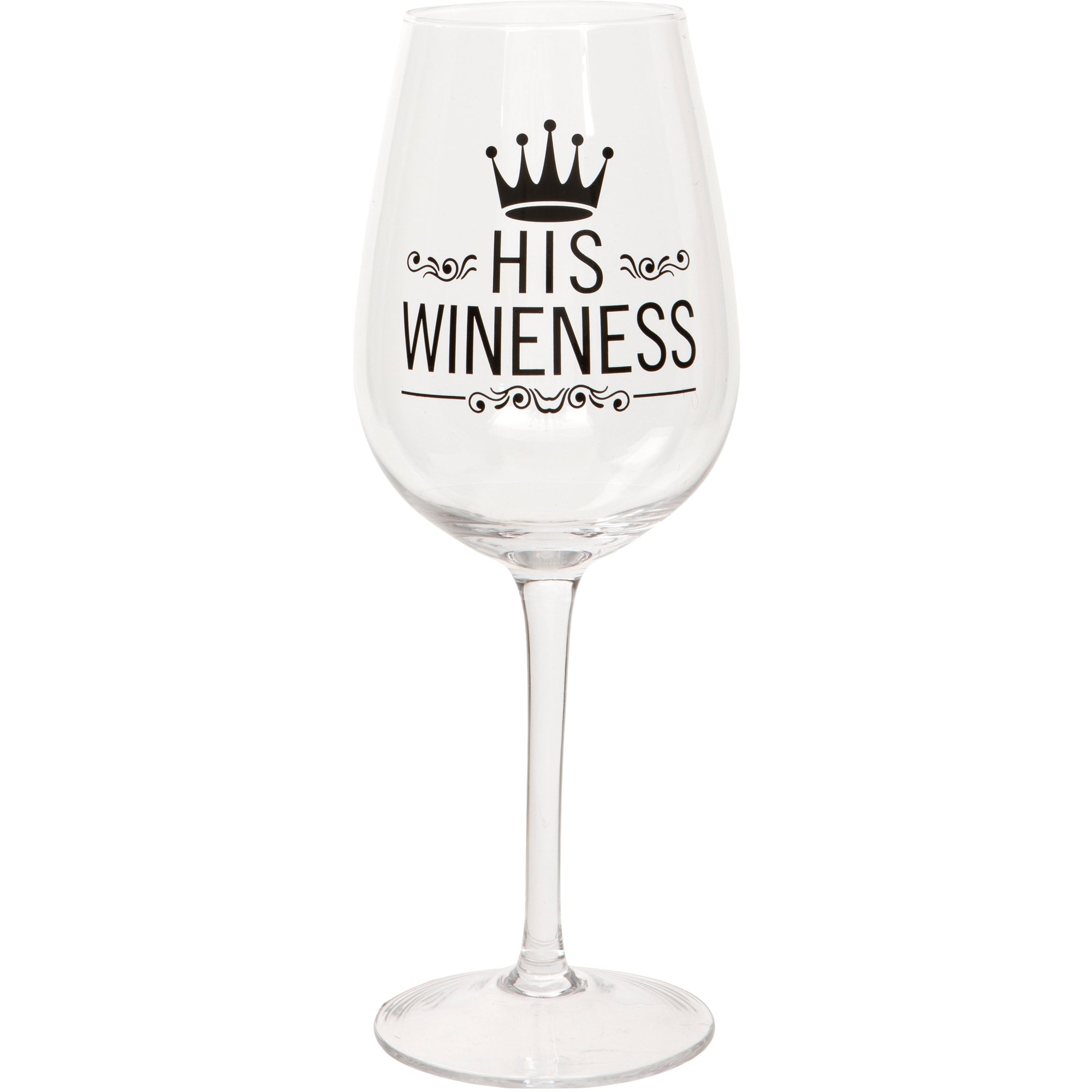 His Wineness Wine Glass