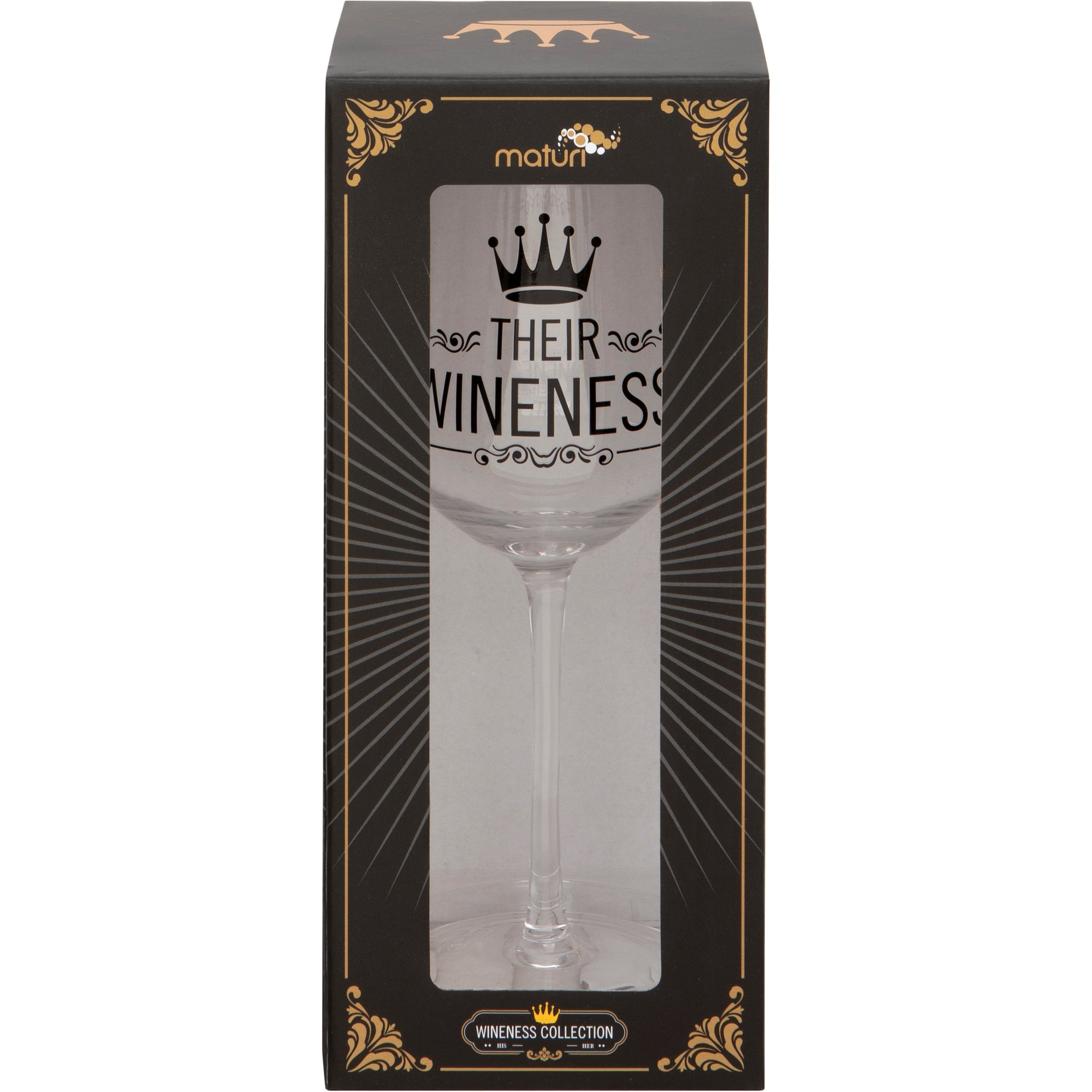 Their Wineness Wine Glass