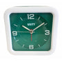 Square Beep Alarm Clock - White & Green