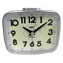 Super Luminous 12cm Alarm Clock - Silver