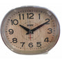 Bell 12cm Alarm Clock - Wood Effect