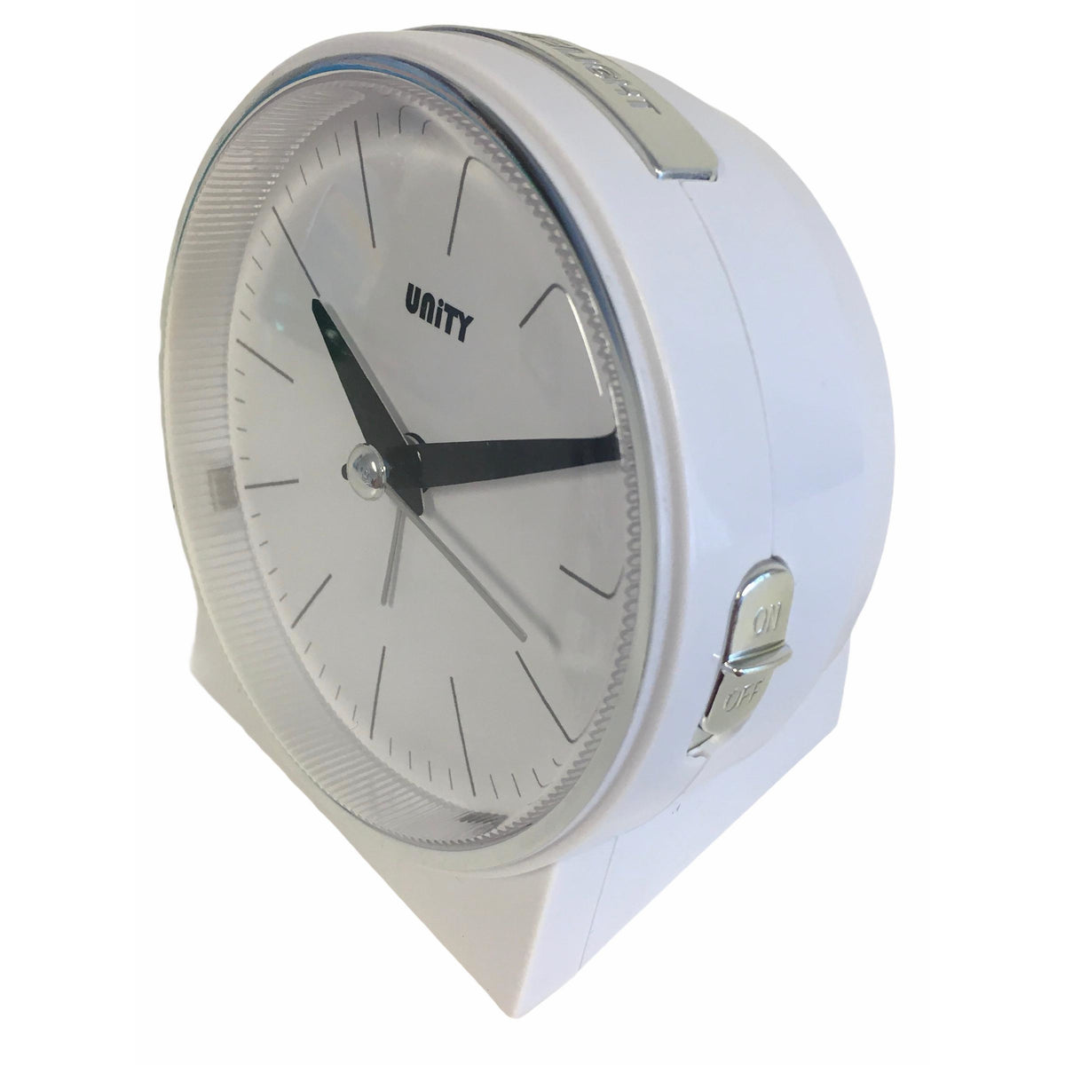 Bell Alarm Clock in Matt White