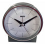 Bell 10cm Alarm Clock - Matt Silver