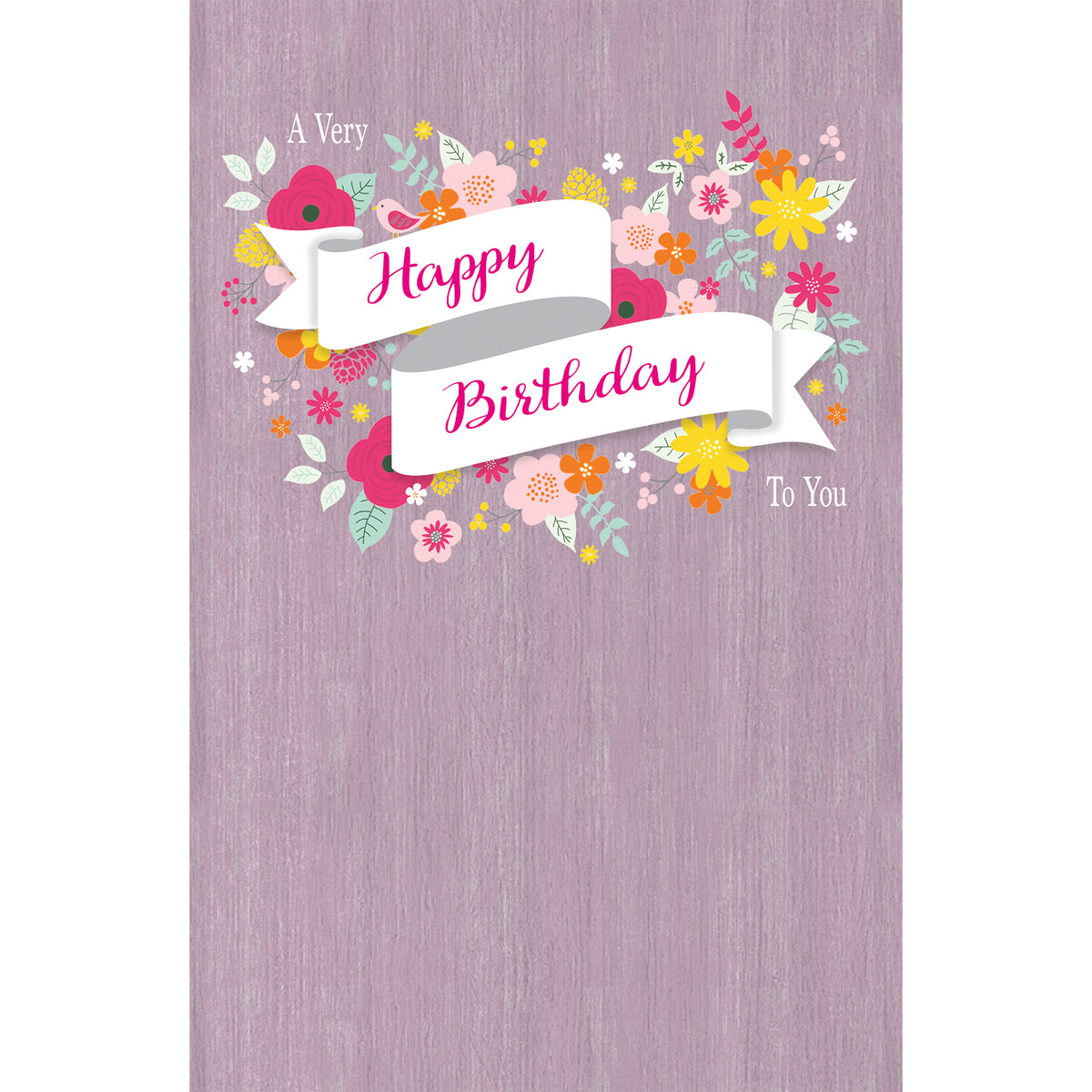 Floral Birthday Greetings Card