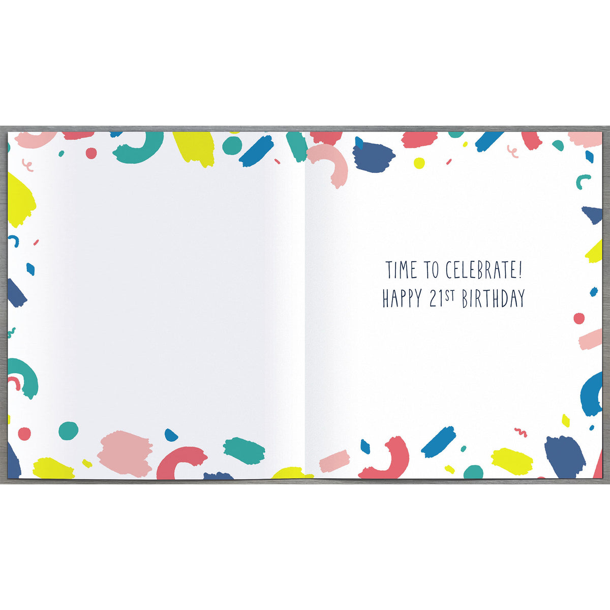 21 Neon Birthday Greetings Card