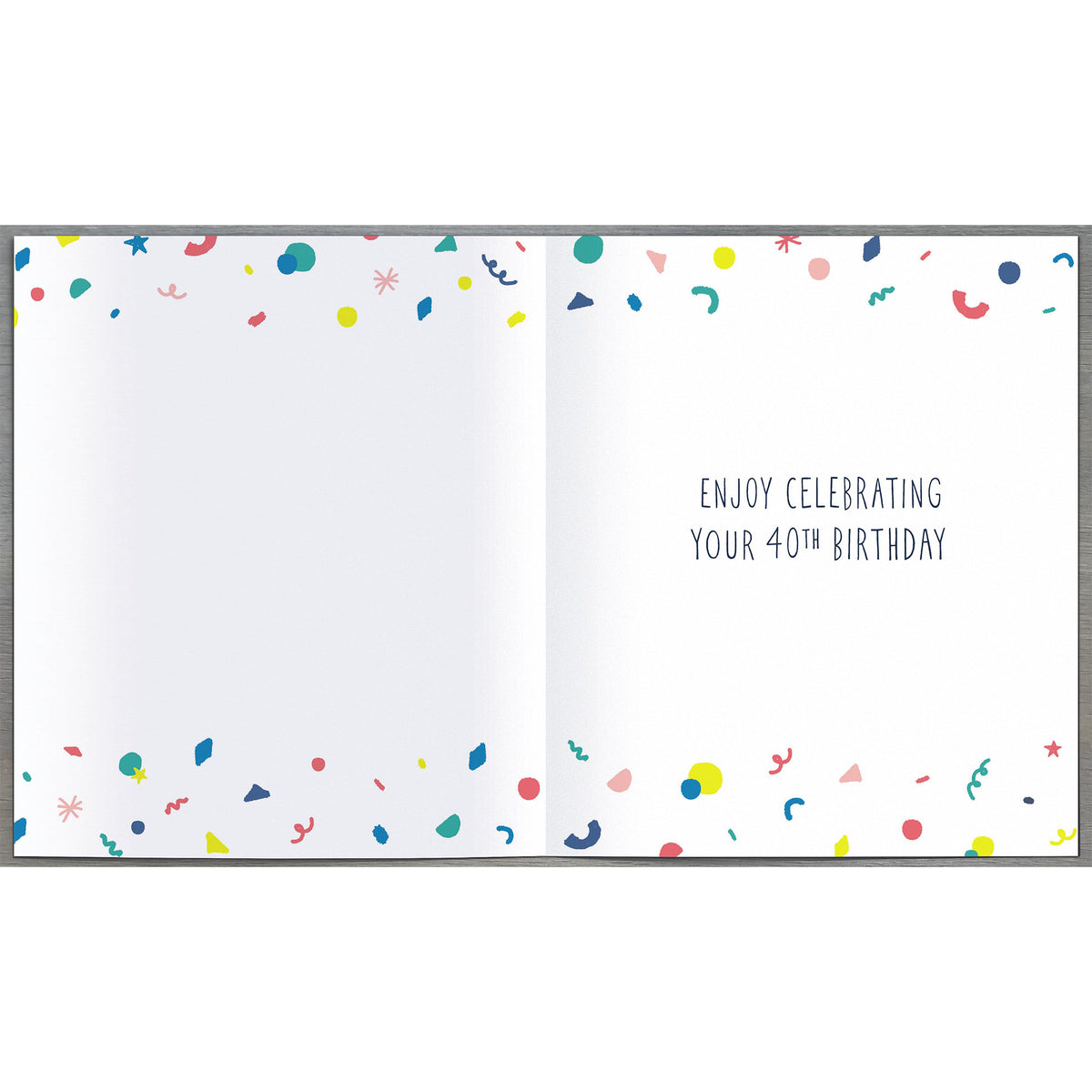 40 Neon Birthday Greetings Card