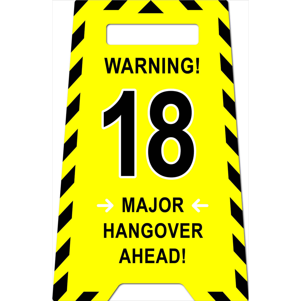 Warning 18 Birthday Greetings Card