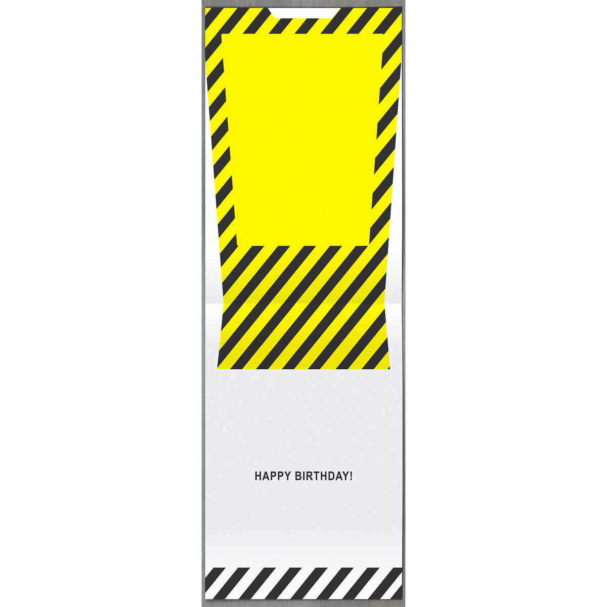 Caution 50 Birthday Greetings Card