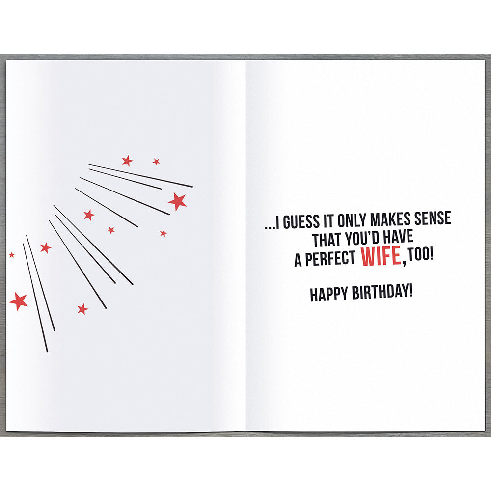 Perfect Husband Birthday Greetings Card