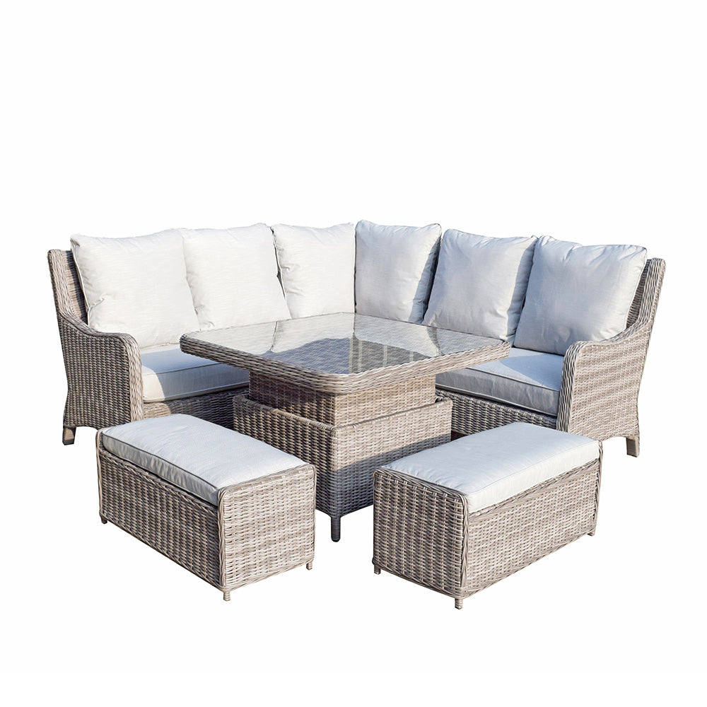 Alexandra Corner Dining Set with Lift Table