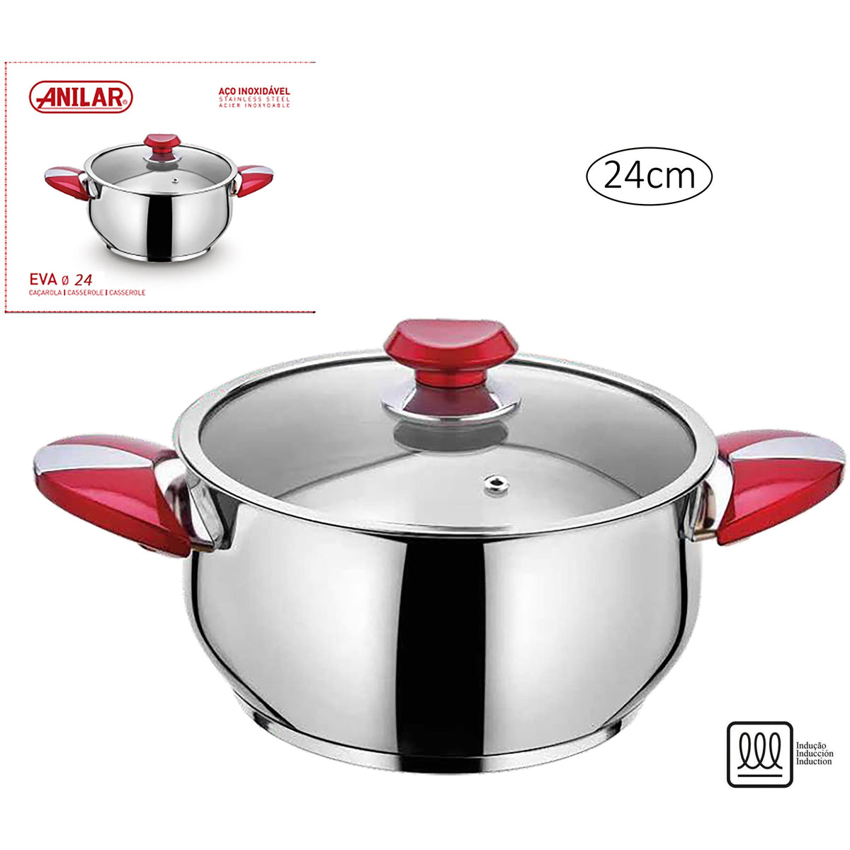 Stainless Steel Pot - 24cm