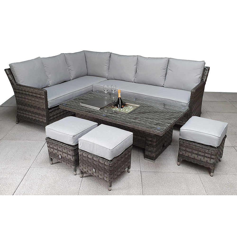 Edwina Corner Sofa Dining Set with Lift Table