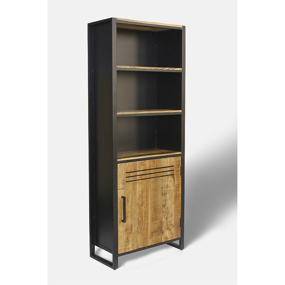 Frais Wood &amp; Metal Tall Bookcase