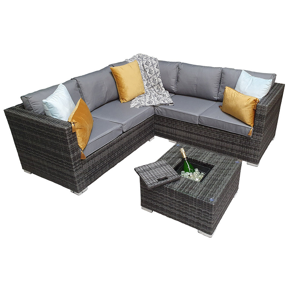 Georgia Corner Sofa with Ice Bucket Table