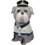 Sitting Sea Dog Ceramic Trinket