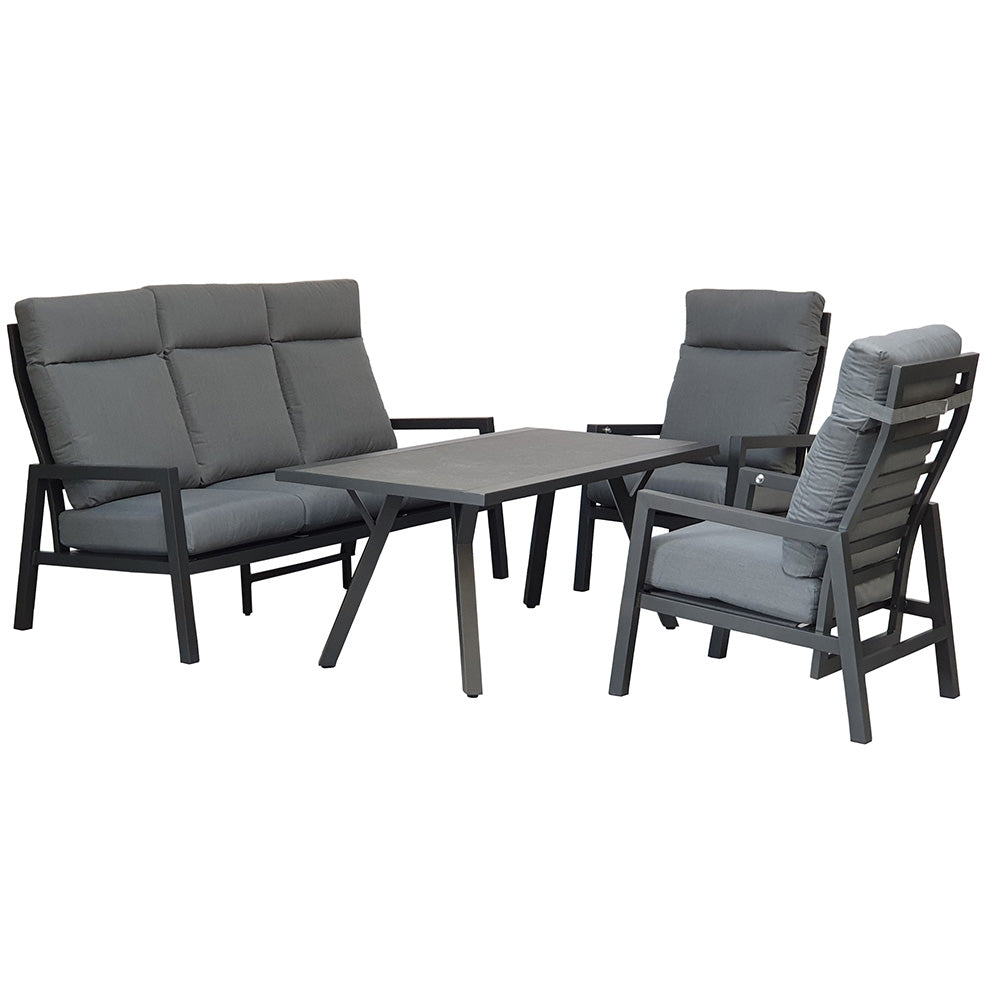 Kimmie 5 Seat High Back Sofa Dining Set