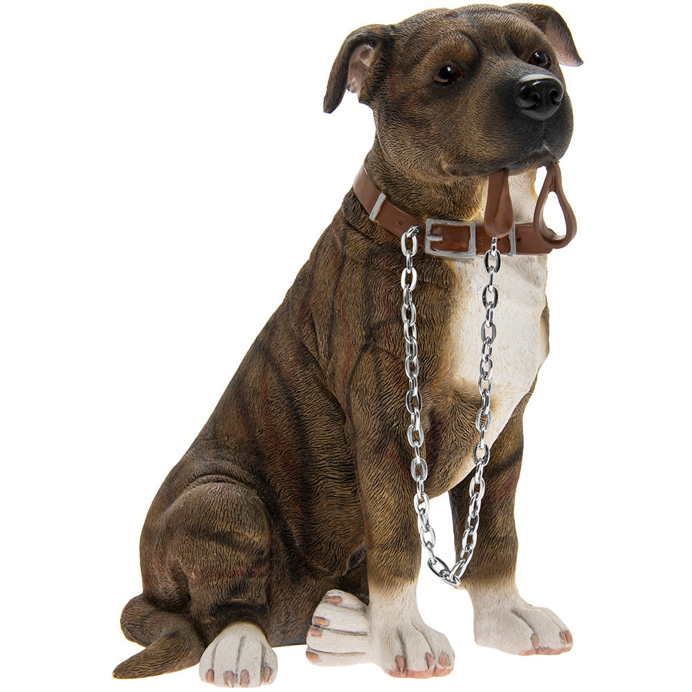 Walkies Brindle Sitting Staffie Ornament