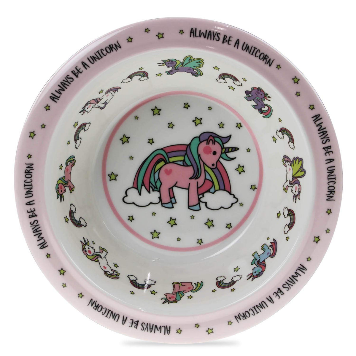 Unicorn Design Melamine Children&#39;s Bowl