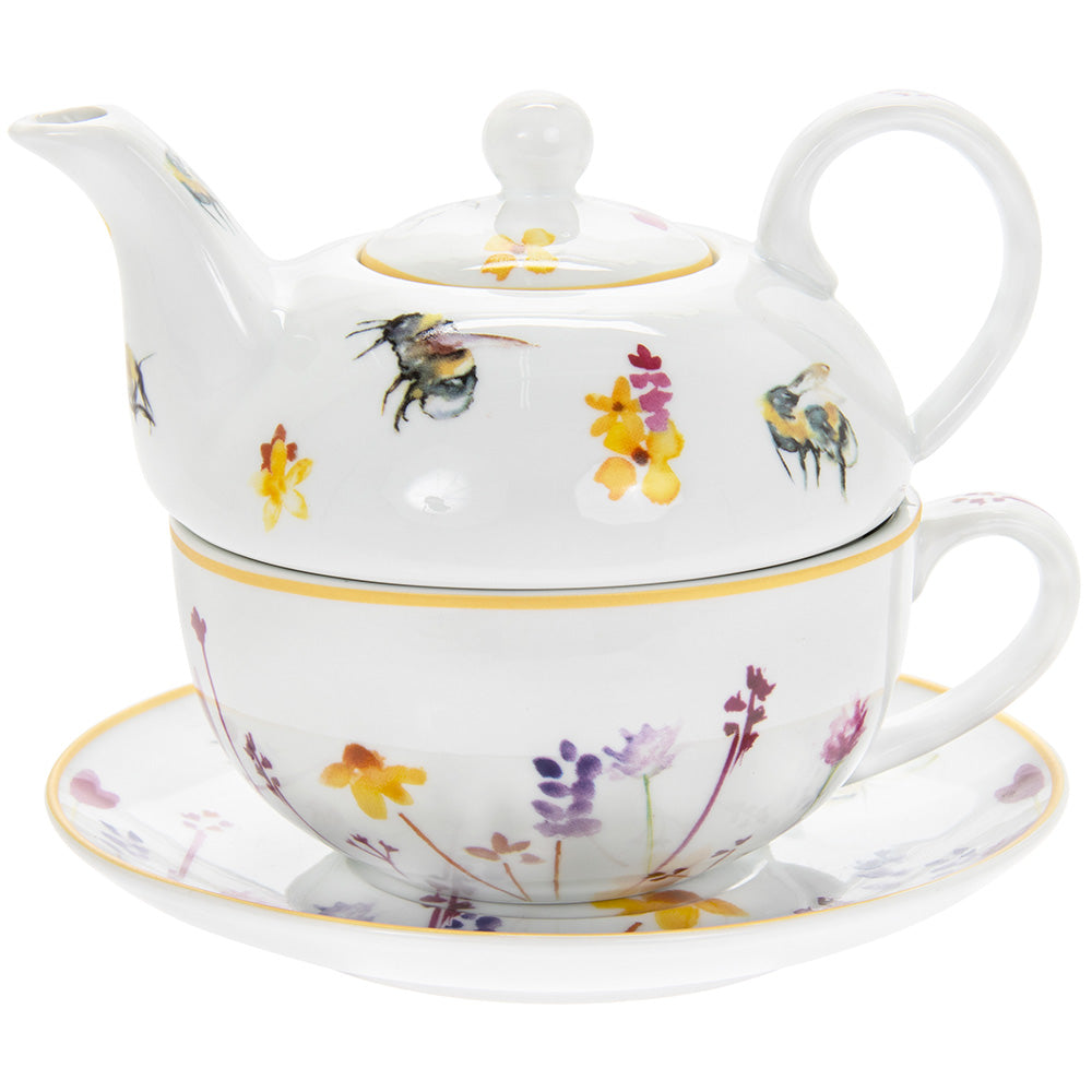 Busy Bees Fine China Tea For One