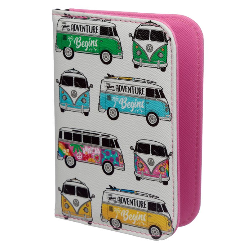 Volkswagen VW T1 Camper Bus Summer Love Surf Passport Holder and Luggage Tag Set