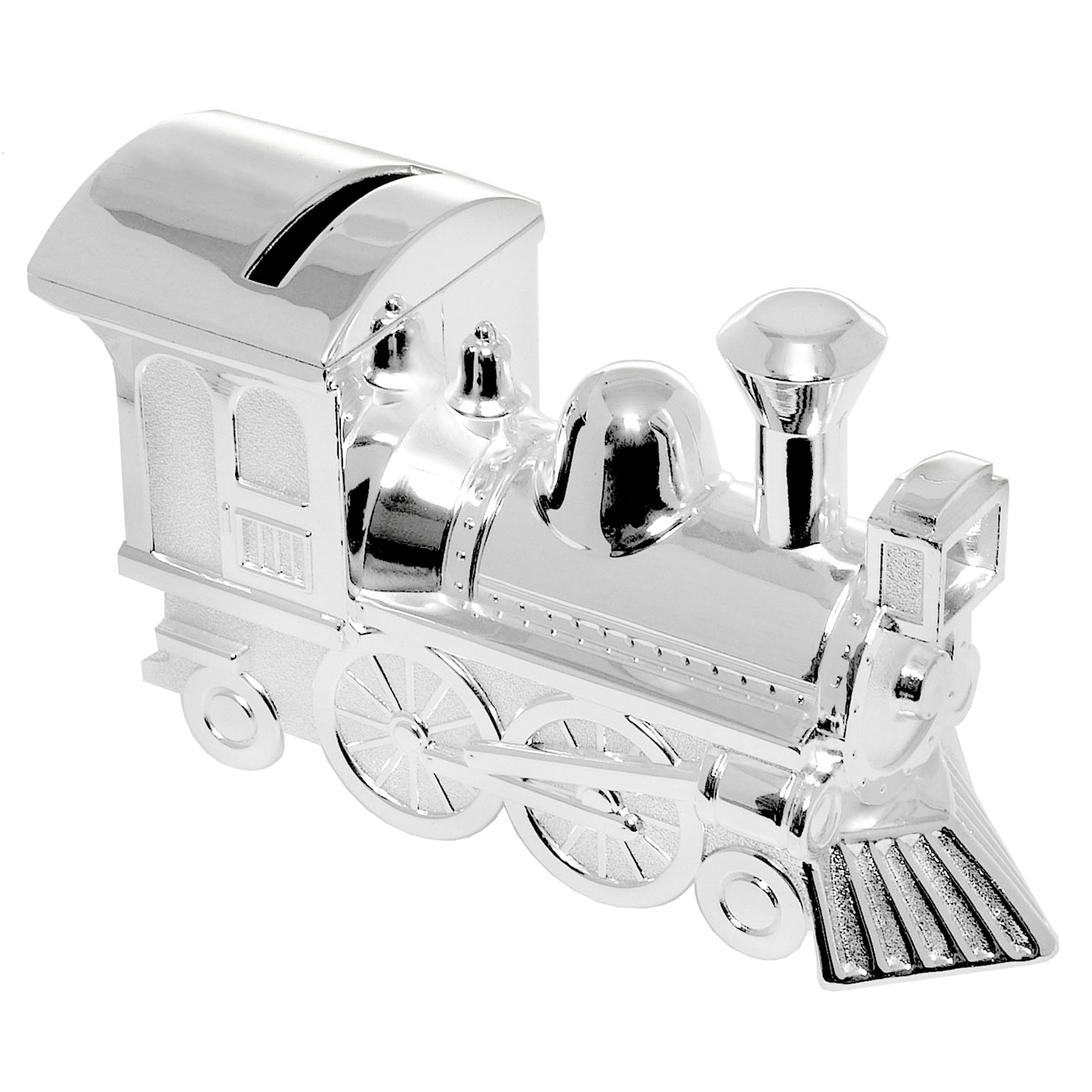 Silver Plated Locomotive Money Box