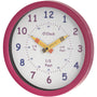 Kids Learn the Time 25cm Wall Clock - Pink