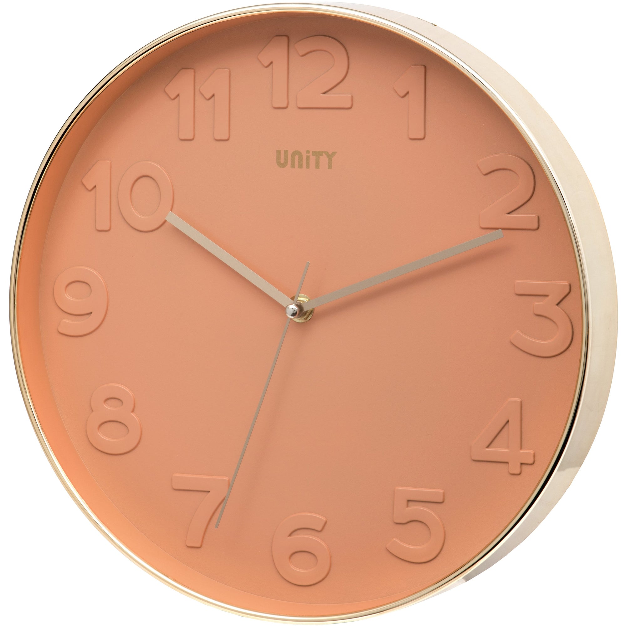 Bergen Pink Raised Dial Wall Clock