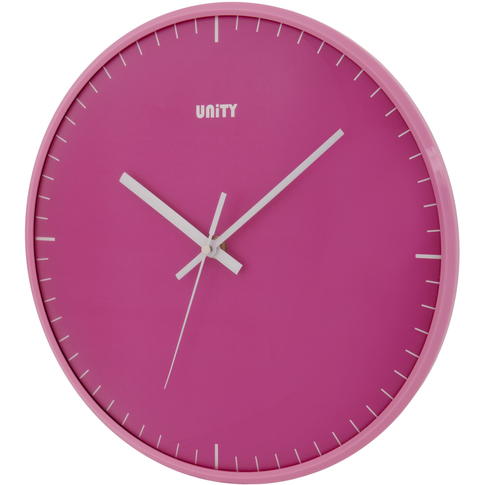 Galaxy Pink Domed Silent Sweep Wall Clock