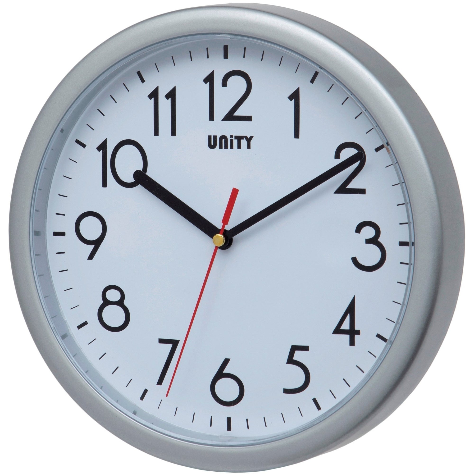 Hastings Silver Wall Clock