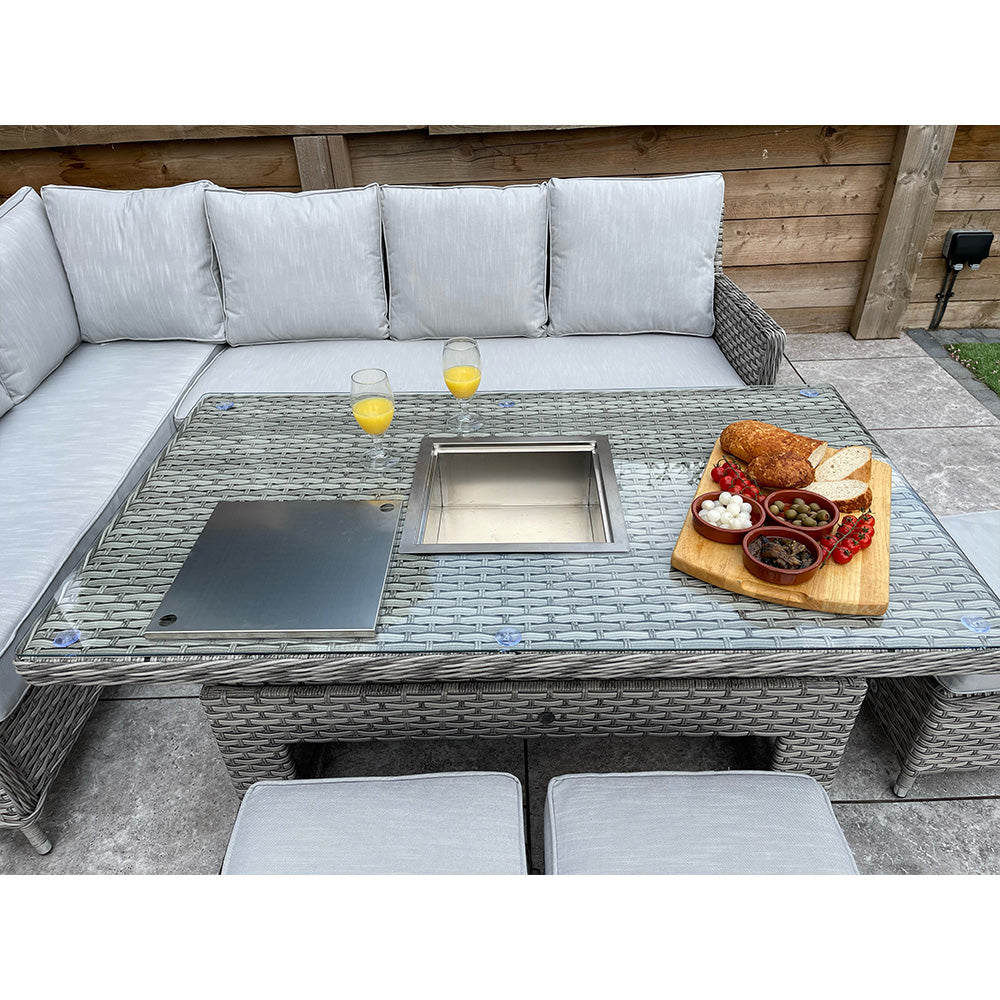 Edwina Corner Sofa Dining Set with Lift Table