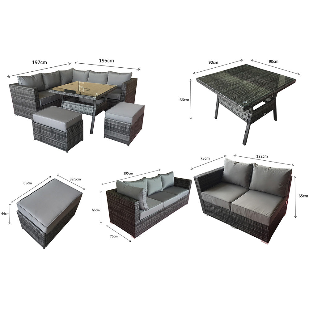 Georgia Corner Sofa Dining Set