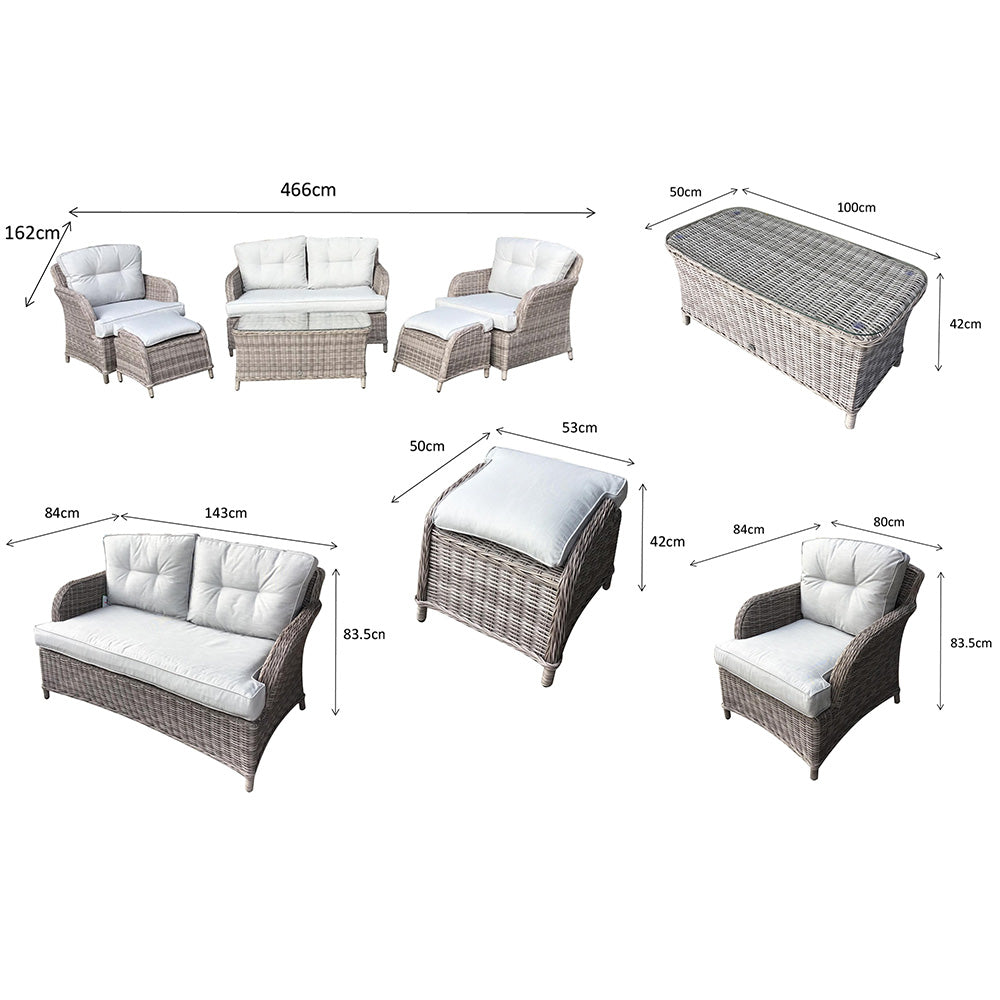 Harriet 4-Seat Sofa Set