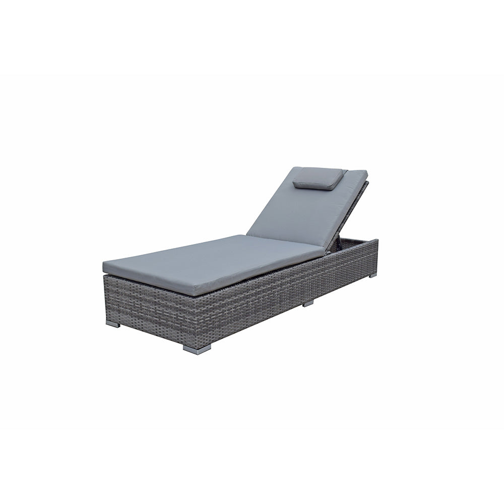 Jessica Pair of Sun Loungers in Grey