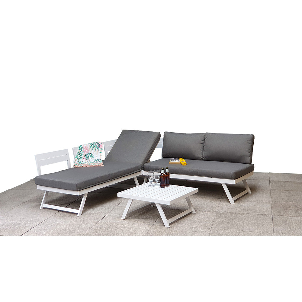 Kimmie Corner Sofa with Adjustable Headrest