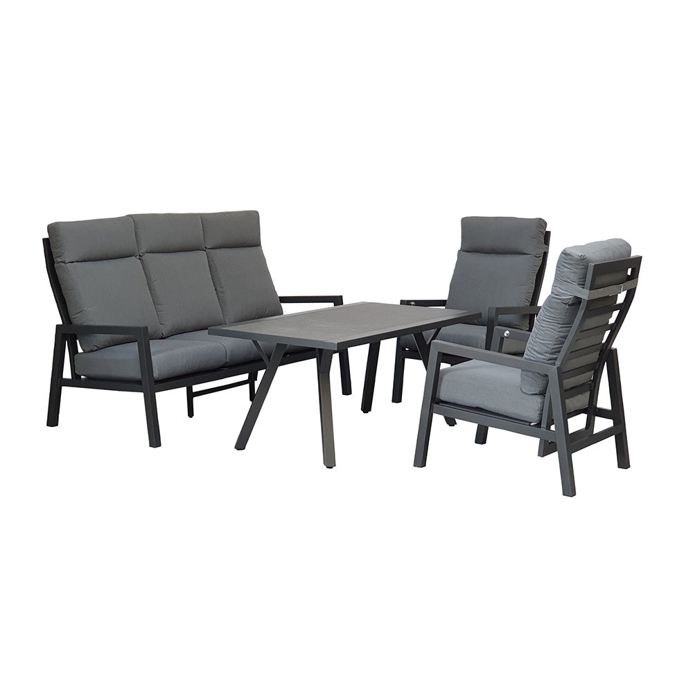 Kimmie 5 Seat High Back Sofa Dining Set