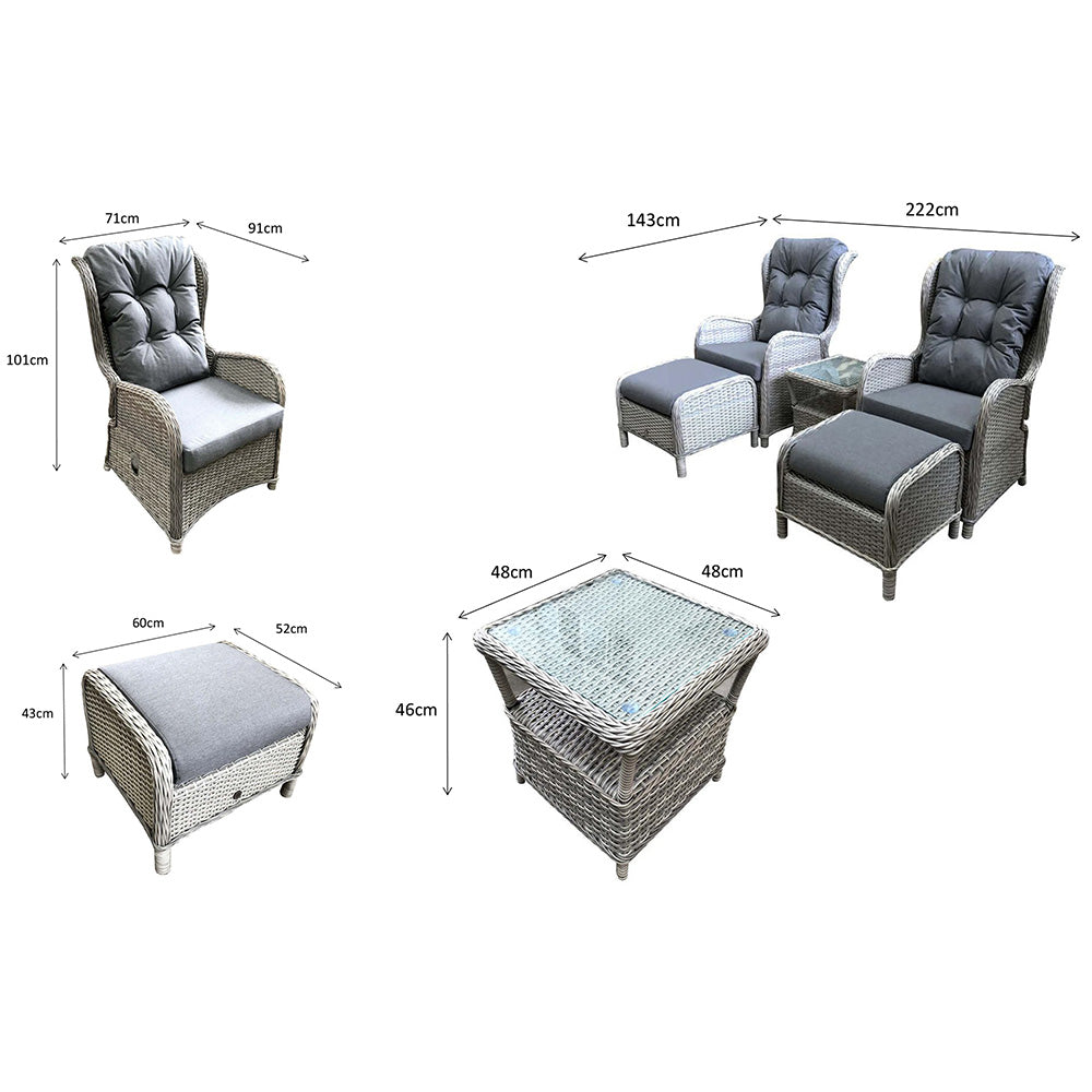 Meghan Reclining Lounge Set