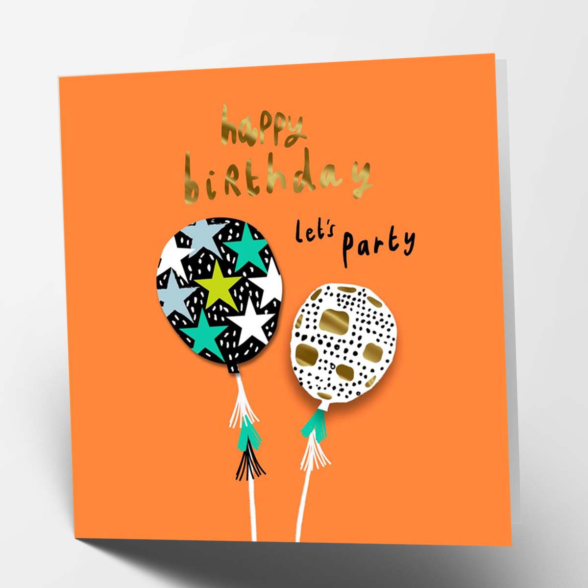 Happy Birthday Let&#39;s Party Greetings Card